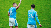 COMPATRIOTS: Kovacic and Gvardiol celebrate.