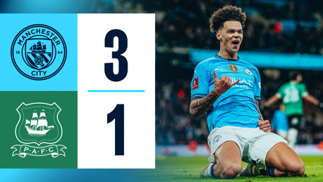 Brief Highlights: City 3-1 Plymouth Argyle