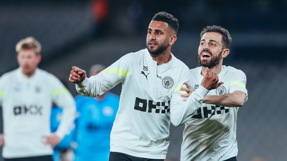 Riyad and Bernardo share a moment