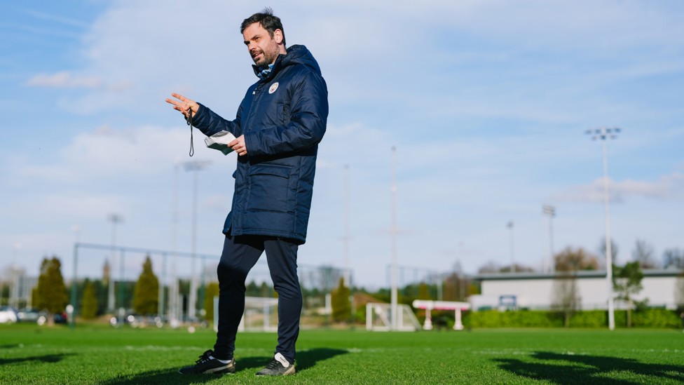 THE BOSS: Oliver Reiss during today's session