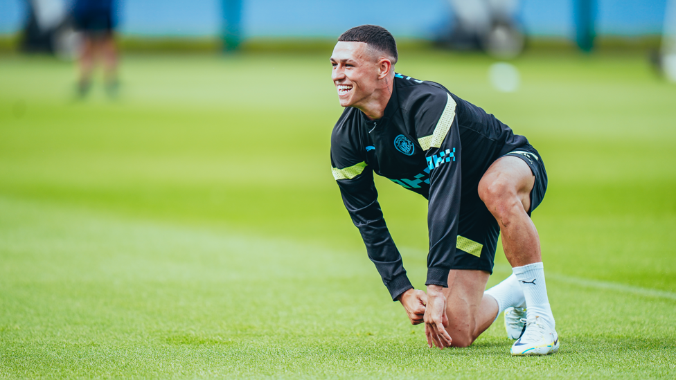READY TO GO : Phil Foden looks poised for action