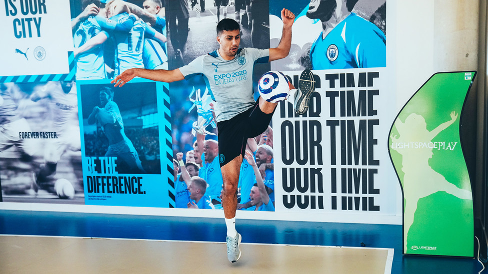 SPAIN GAME: Rodrigo was also a picture of focus