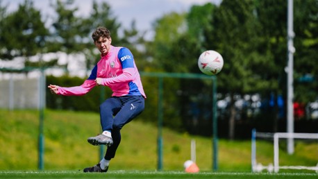 Training: City's sights turn to Wembley