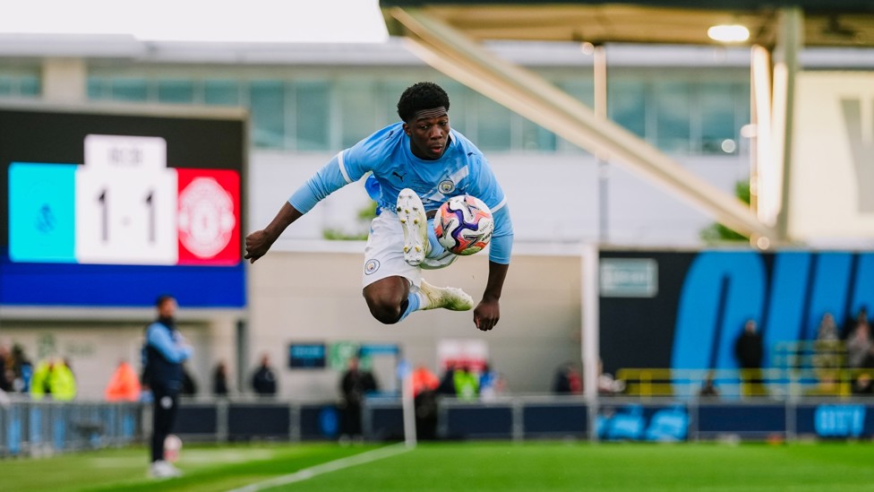 AERIAL WIZARD : Ryan McAidoo in action.