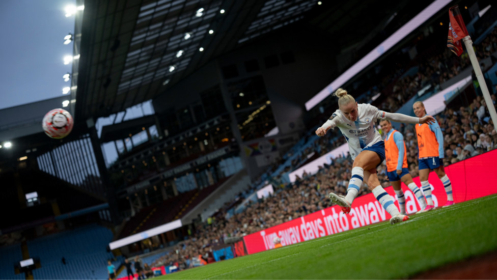 Whip it : Alex Greenwood looking deadly on set pieces