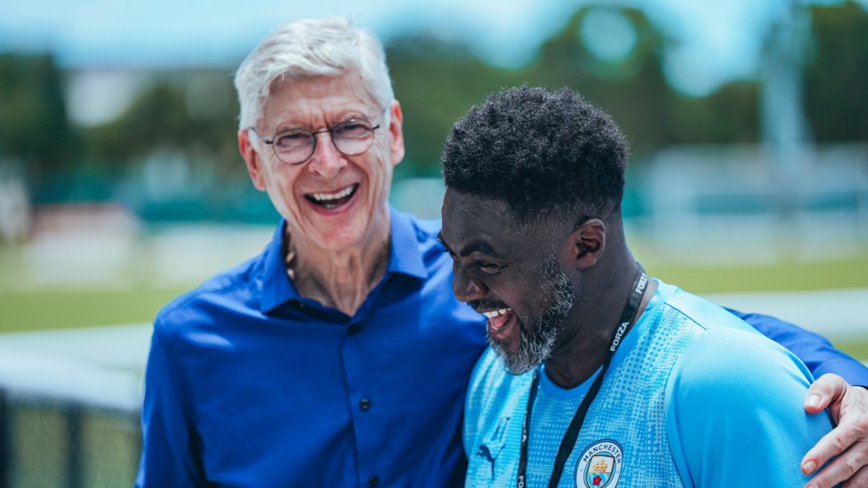 OLD FRIENDS : Wenger and Toure reminisce