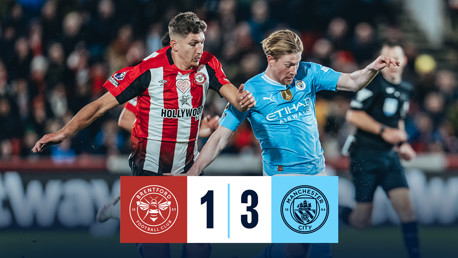 Brentford 1-3 City: resumen breve