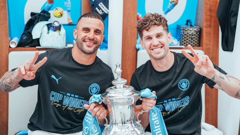 THE DOUBLE : A second FA Cup trophy for the duo in 2022/23. 