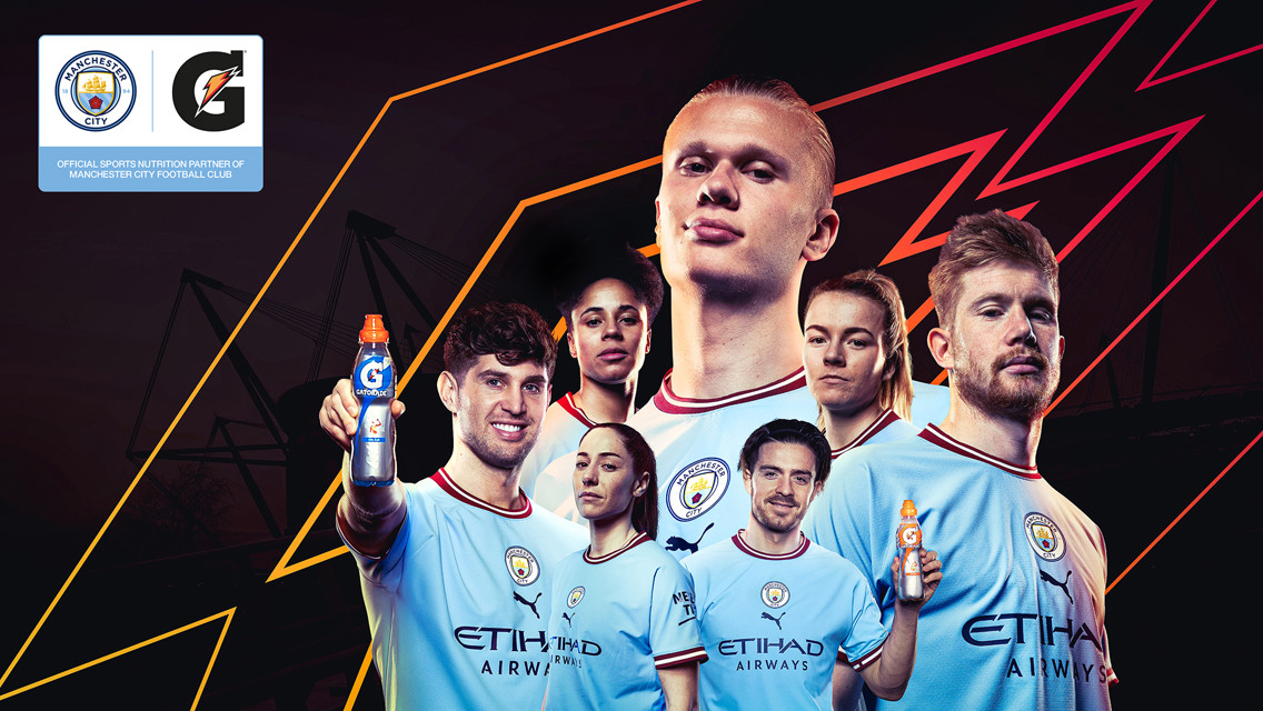 مانشستر سيتي يجدد شراكته مع Gatorade