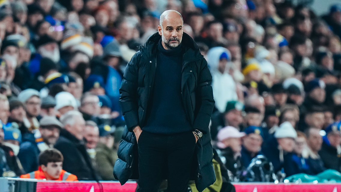THE BOSS: On the touchline.