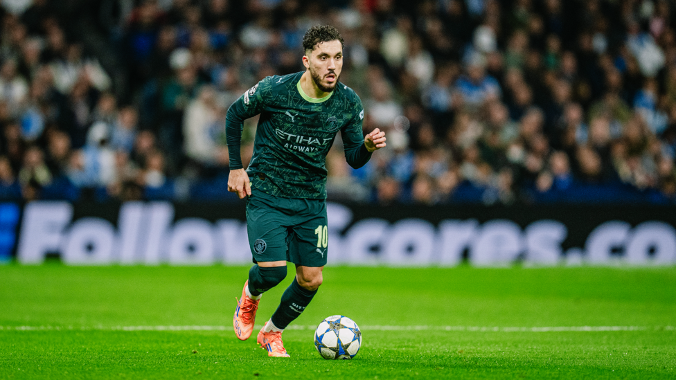 MIDFIELD MAESTRO : Cherki on the ball early on.