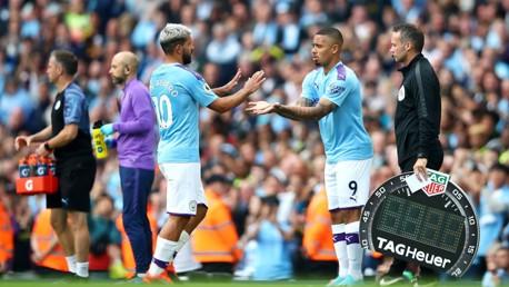 FIREPOWER: Pep Guardiola turned to the bench amid City's hunt for a winner. 