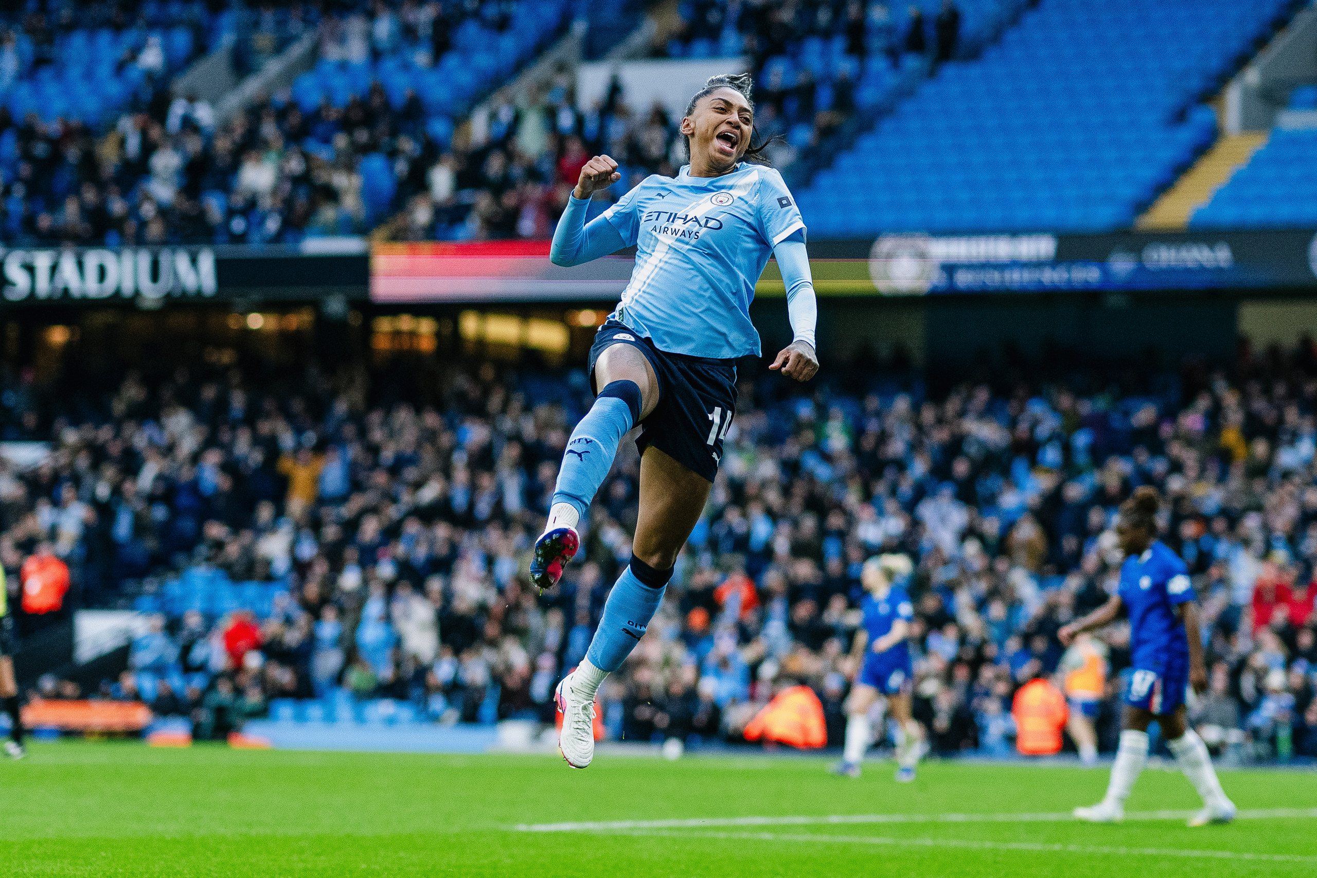 City goleia o Chelsea no Etihad pela WSL!