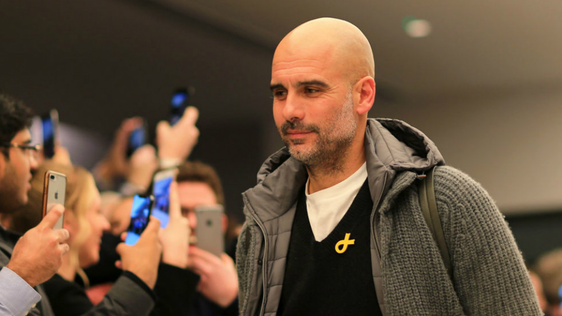 PEPPED: Pep Guardiola had never lost against Schalke, winning five and drawing two