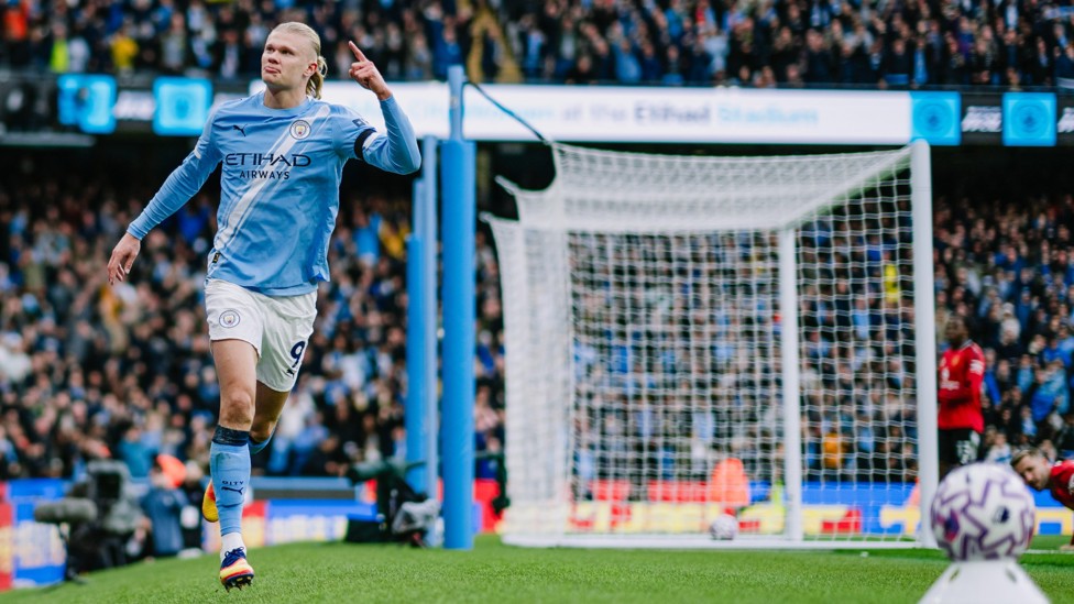 HE SCORES  : The Norwegian makes it two.