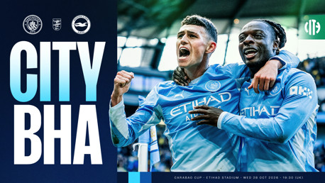 City v Brighton: Live Carabao Cup updates