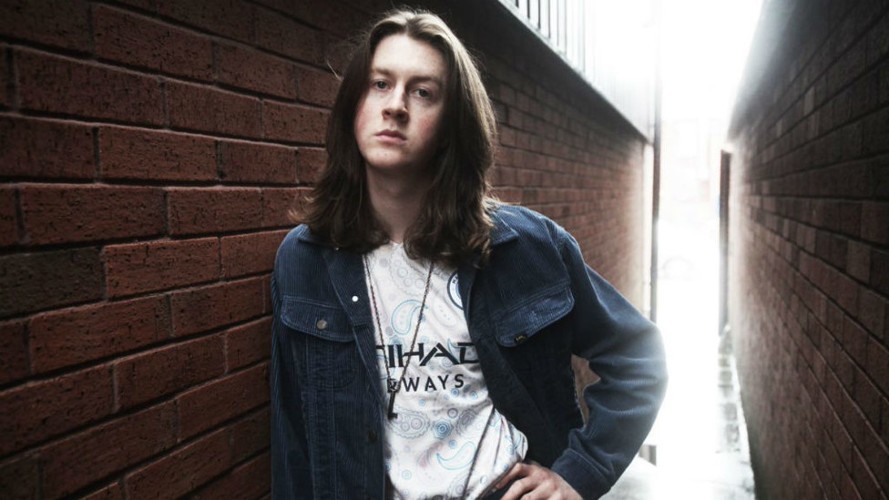 ON SONG: Blossoms singer Tom Ogden models our new PUMA Third Kit