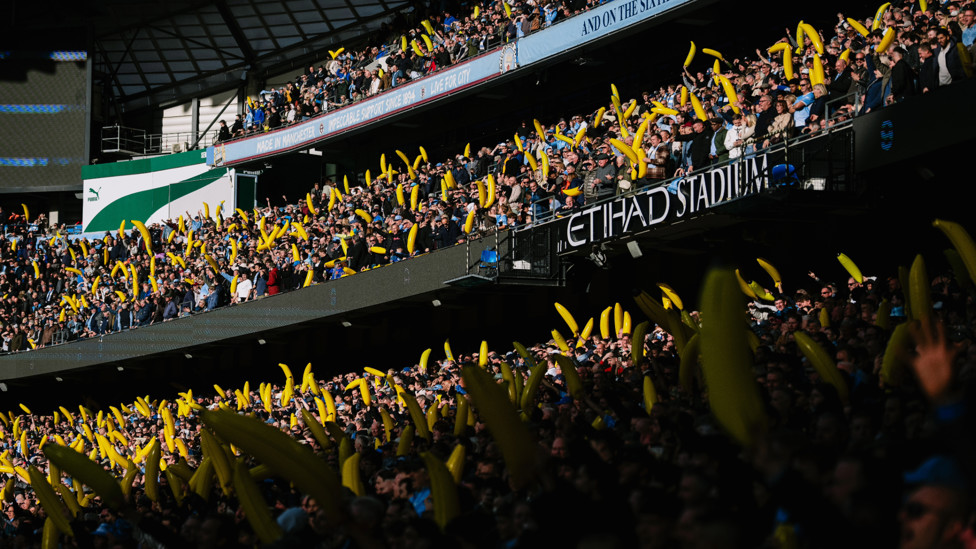 GOING BANANAS : Our fans loving every second.