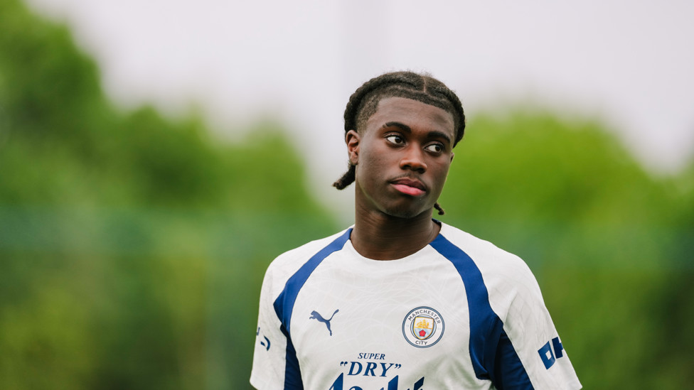 SETTLING IN  : Summer signing, Jeremy Monga. 