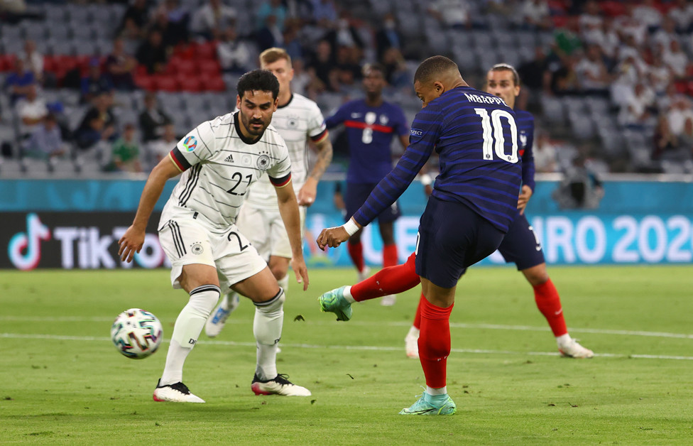 GUNDO GO : Ilkay Gundogan also featured in Germany's opening game but couldn't prevent his side from falling to defeat to France