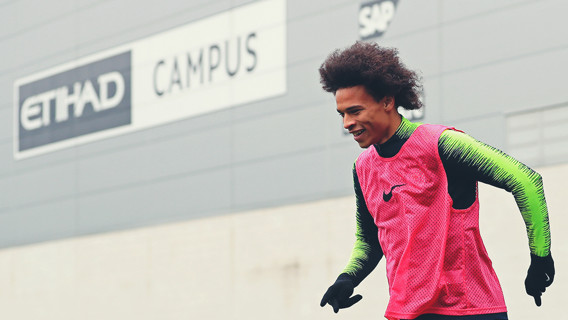 LEROY: Our winger in action.