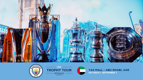 TROPHY TOUR: City are heading to Abu Dhabi.