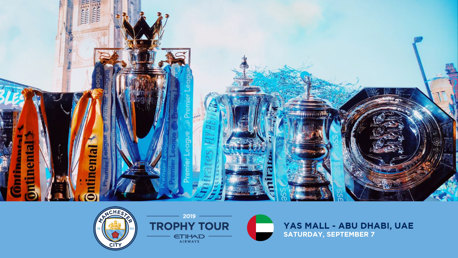 TROPHY TOUR: City are heading to Abu Dhabi.