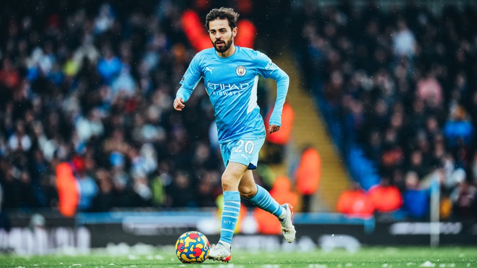 SILKY SILVA : Bernardo carries City up the pitch with 15 minutes to go.