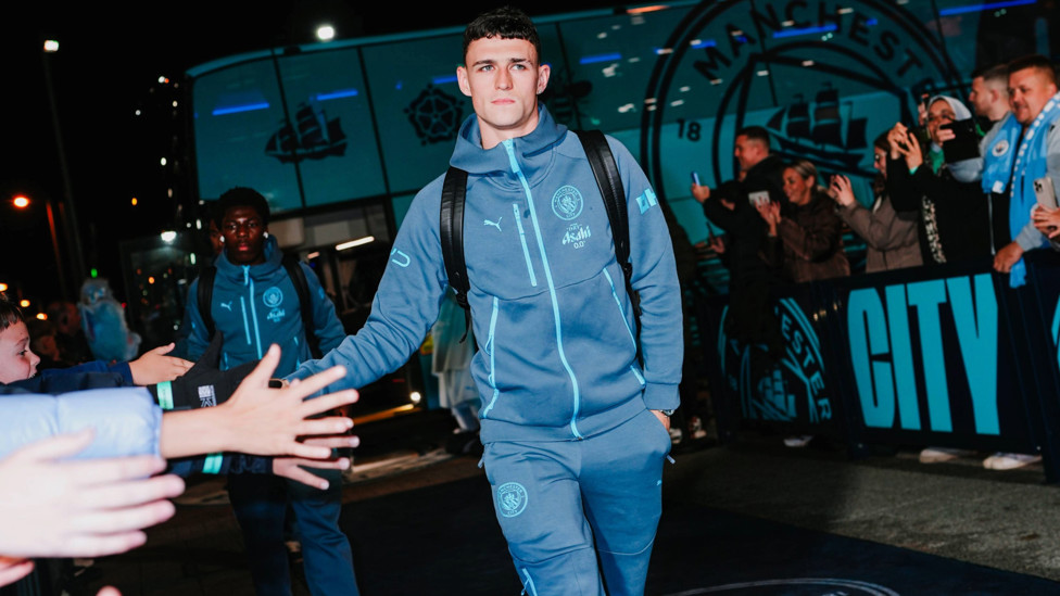 PHIL-ING GOOD : Foden arrives.