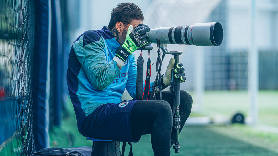 PICTURE PERFECT: Ederson goes behind the lens!