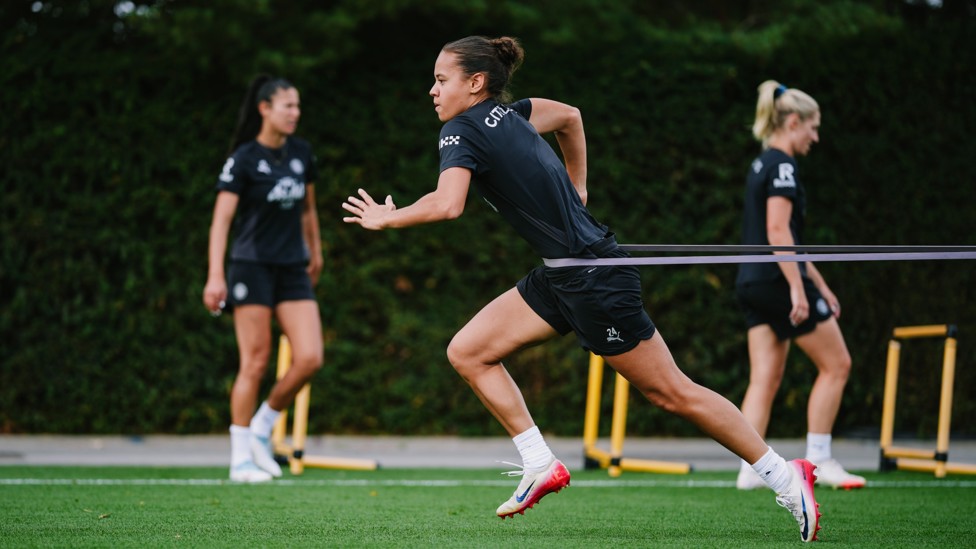 PULLED BACK : Beney tests her sprint power