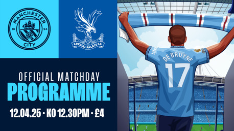 KDB cover, Matheus Nunes interview, Geoff Thomas XI in Palace programme