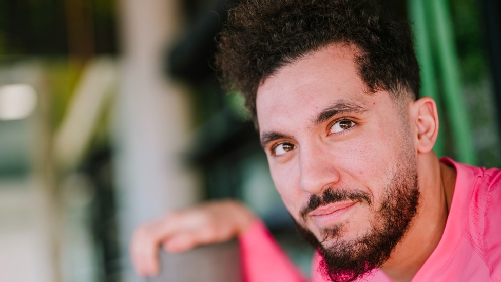 CHEEKY CHERKI: Rayan Cherki during today's training session