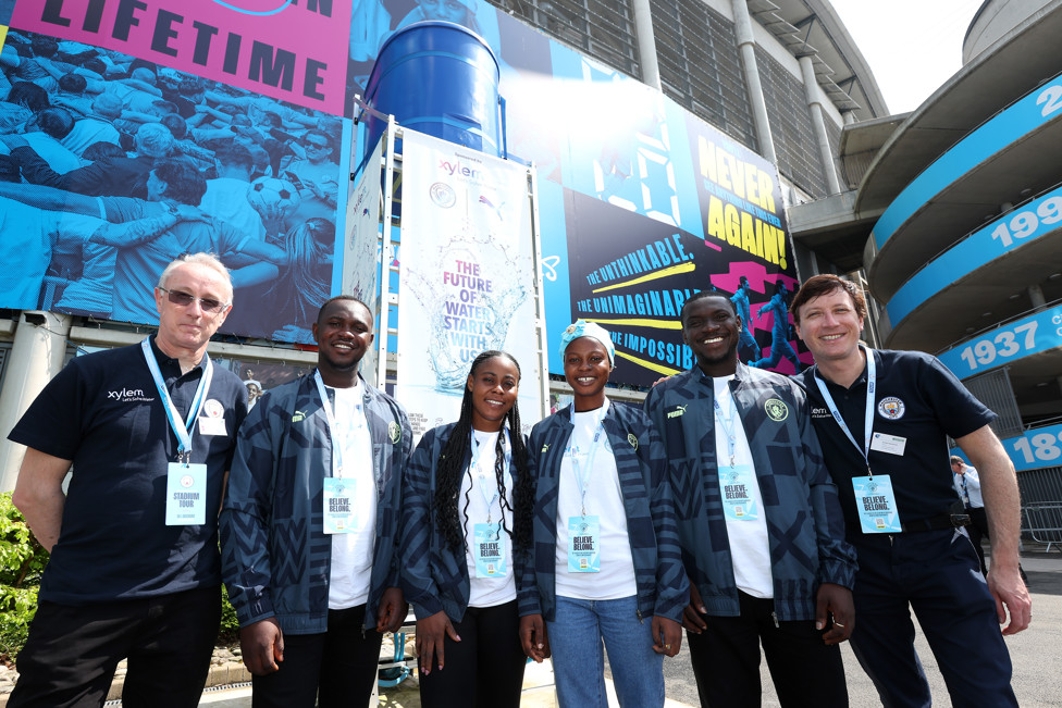 WATER TOWERS : Man City and Xylem partnered to build two clean water towers in Cape Coast in February 