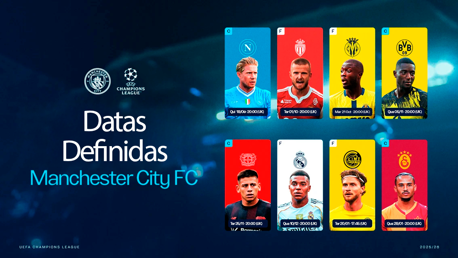 Datas definidas na Champions League
