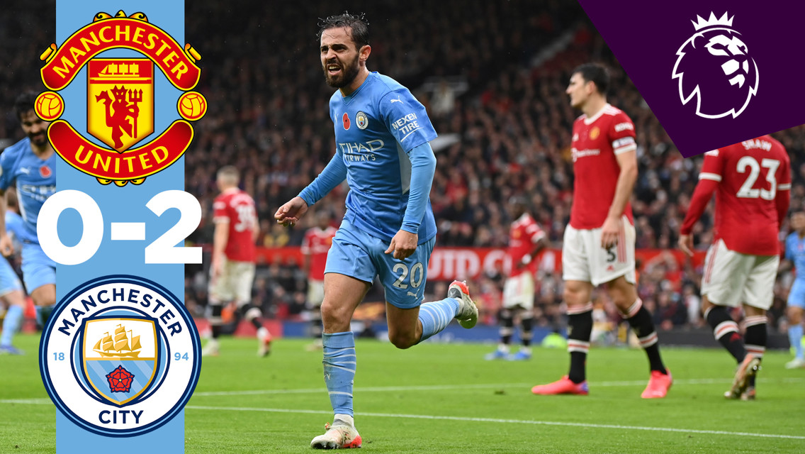 Highlights: Manchester United 0-2 City