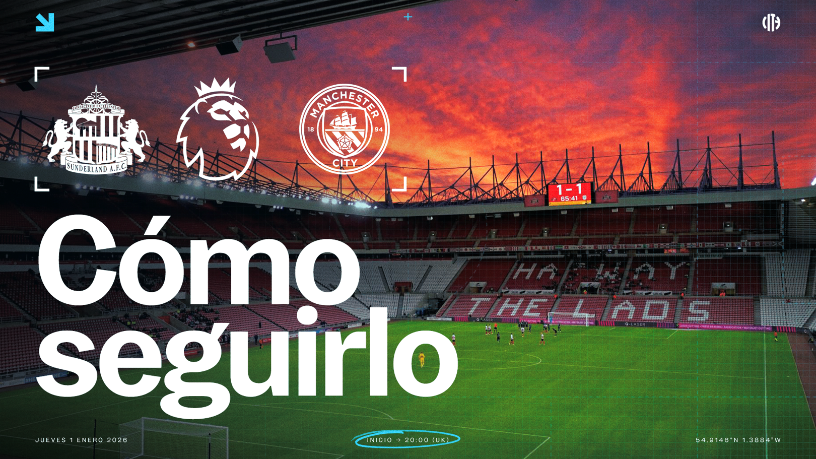 Sunderland v City: horarios y TV
