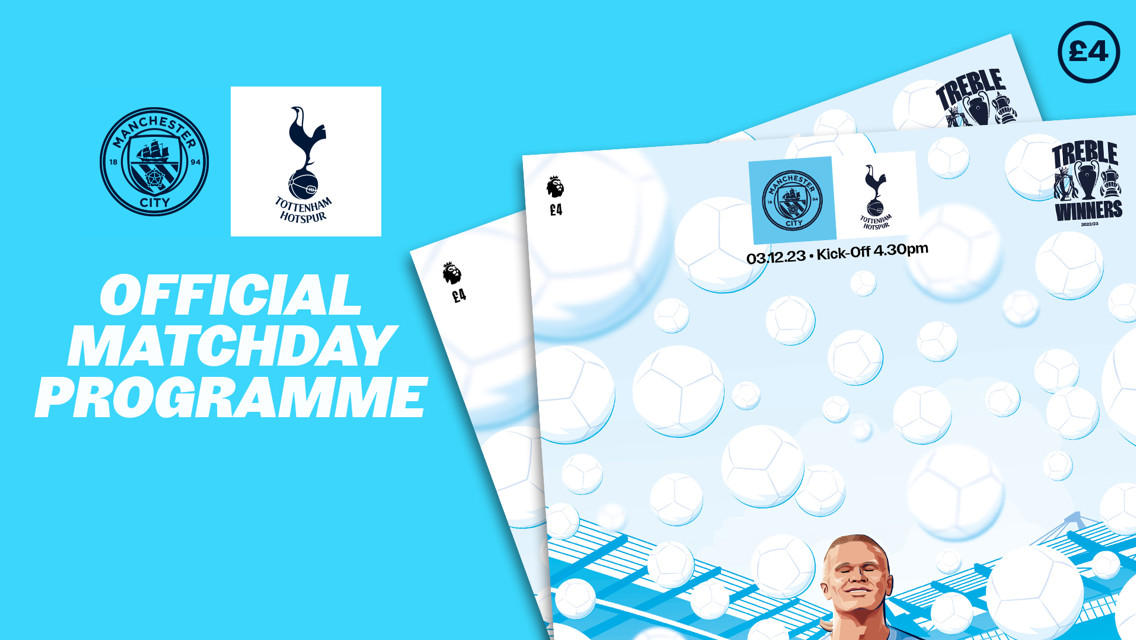 City v Tottenham matchday programme: Haaland cover star and Nunes interview