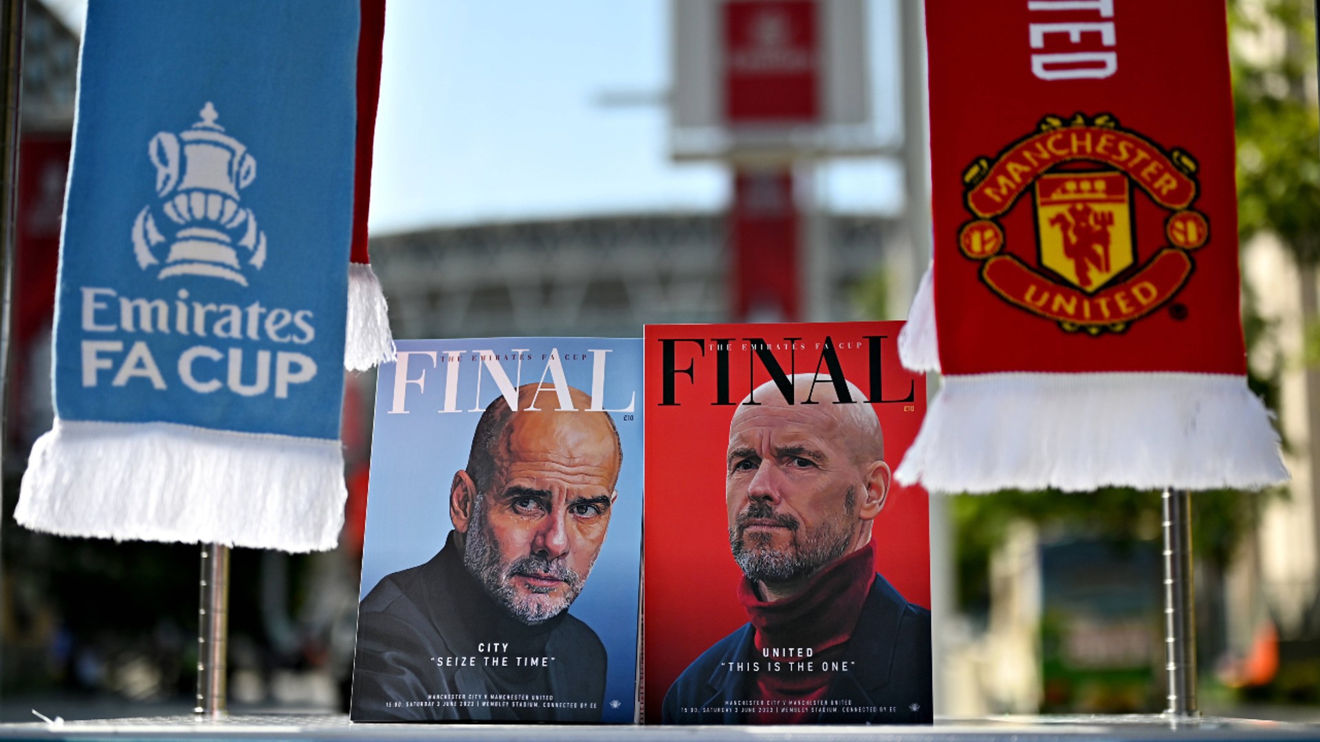 EYES ON THE PRIZE: Pep Guardiola and United counterpart Erik ten Hag