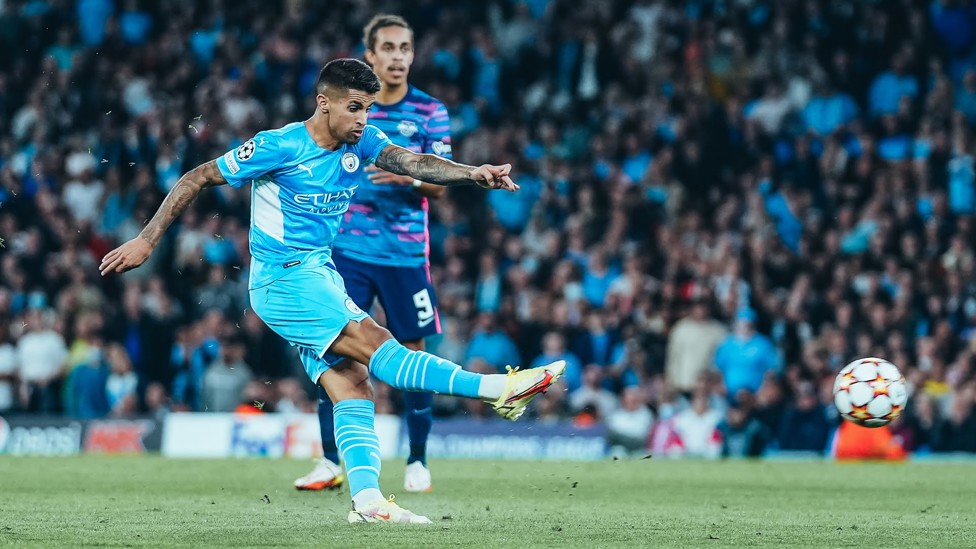 October 2021 : Netting a brilliant strike from distance as City beat Leipzig in a nine-goal thriller.