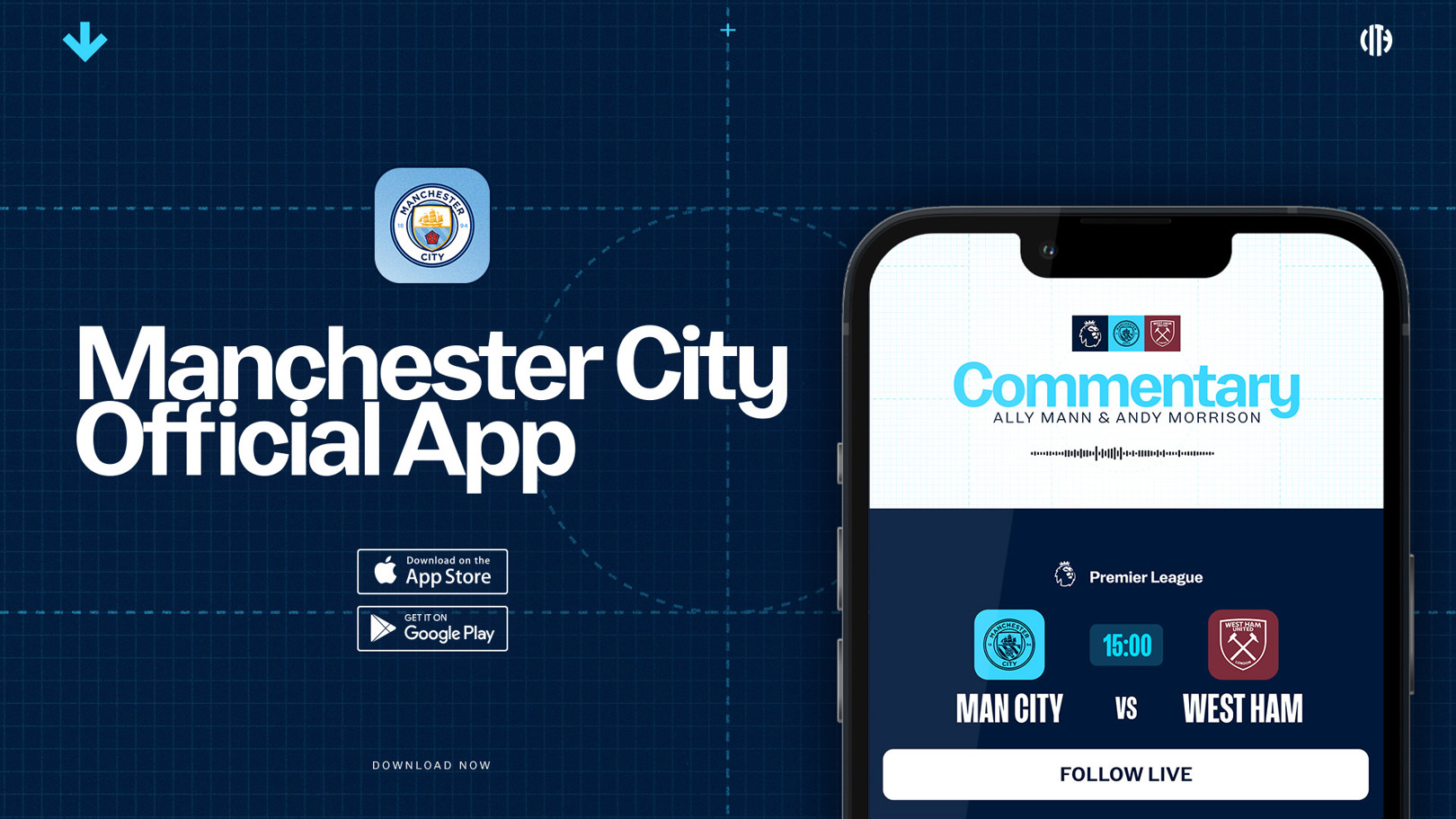 City v West Ham: Man City app is the ideal destination with no UK TV coverage