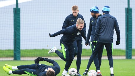 Post-Liverpool training: Nutmegs and rondos!