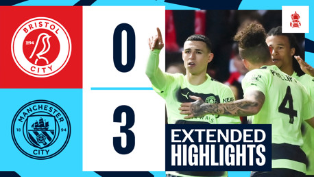 하이라이트: 브리스톨 시티 0-3 맨시티(FA컵 5R, 22/23)