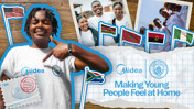 Image showcasing Midea and Manchester City collaboration with youth wearing branded shirts. Flags of multiple countries are visible, including the USA, South Africa, Kenya, Morocco, Angola, and Nigeria.