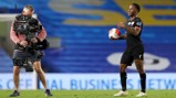 HAVING A BALL: A night to remember for the England winger!