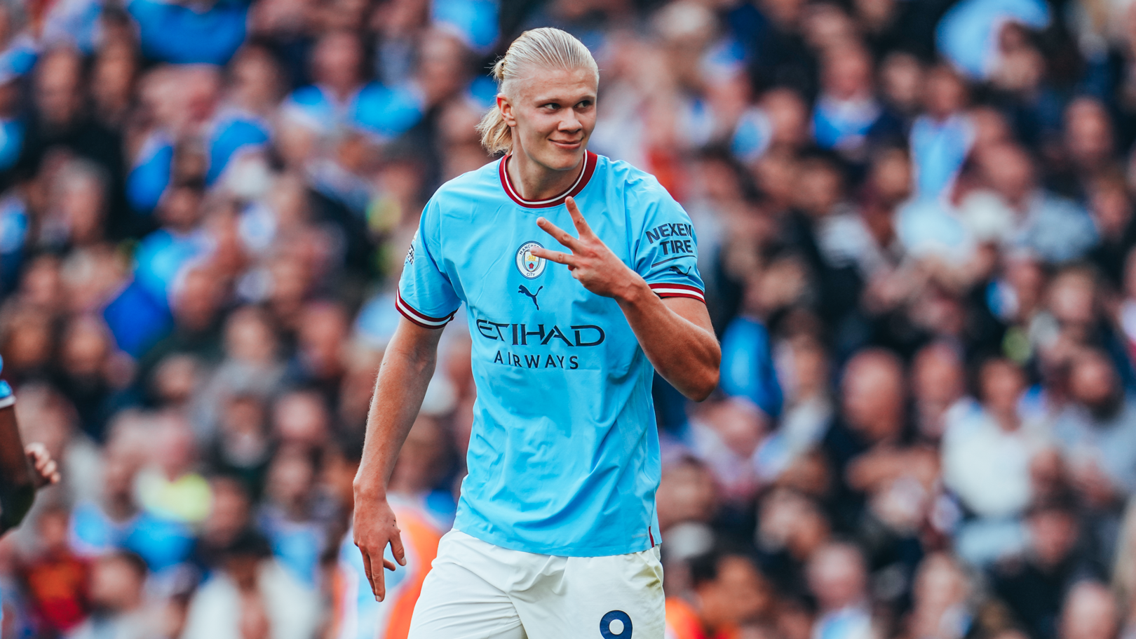 Haaland no 1° ano de City: - 53 jogos; - 52 gols; - 9 assistências