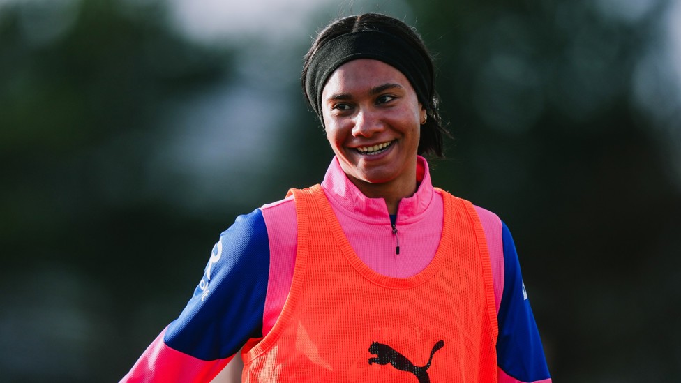 ROSY OUTLOOK : Jade Rose enjoying the workout