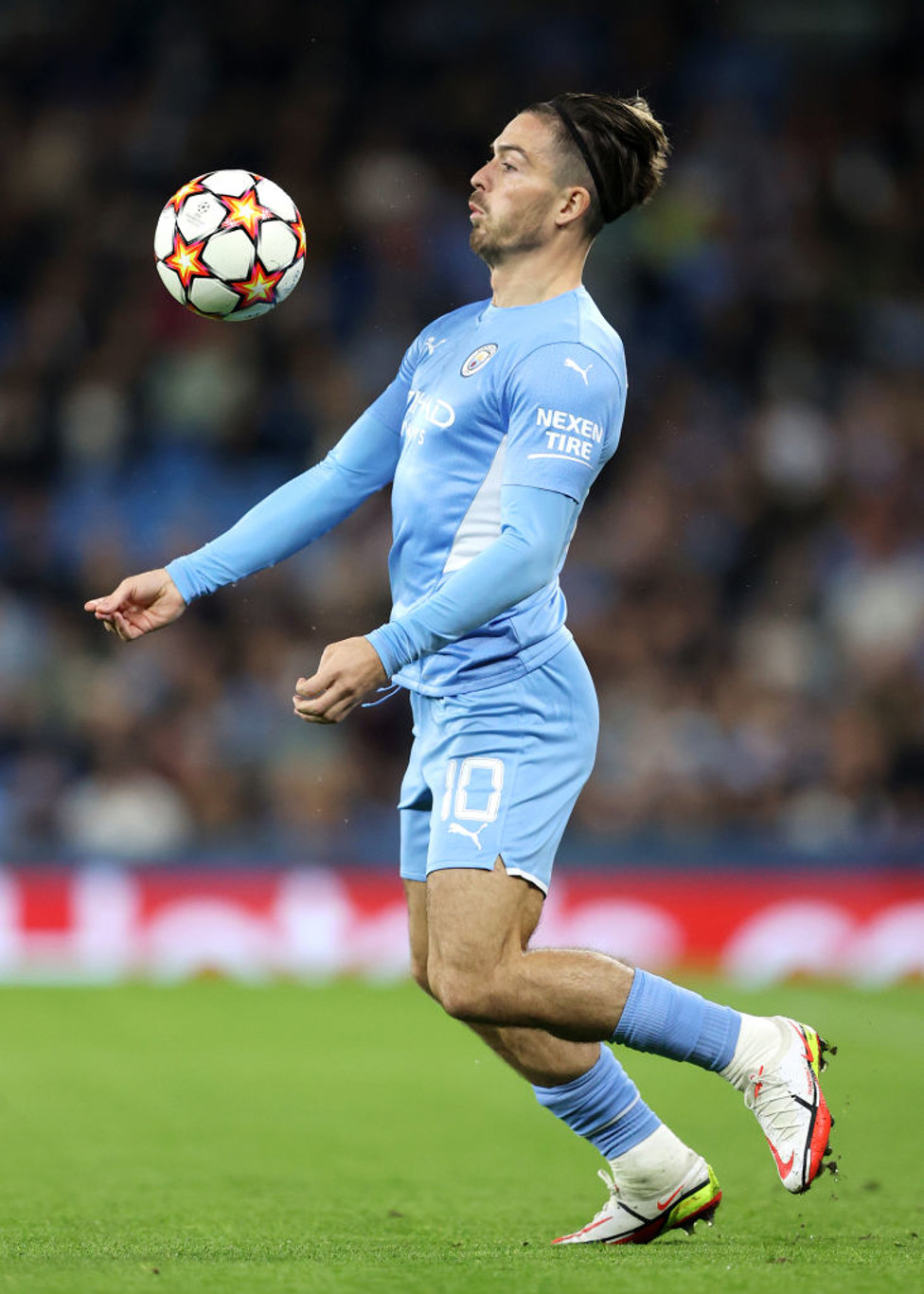 EXPERT CONTROL : Grealish controls the ball superbly early on.