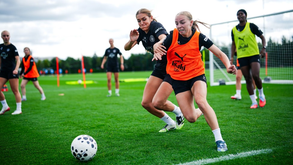 FIGHT FOR IT : Codie Thomas gets stuck in