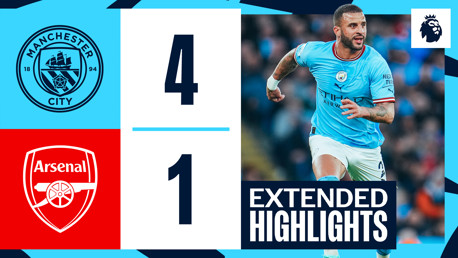 City 4-1 Arsenal: Cuplikan Panjang